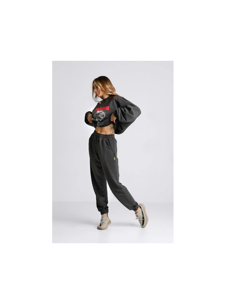 Spodnie dresowe joggery UNISEX - grafit