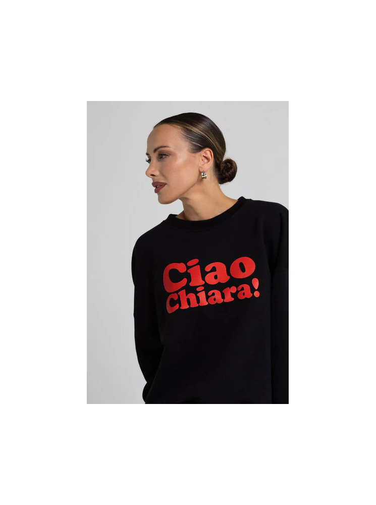 Bluza damska oversize CIAO CHIARA - czarny