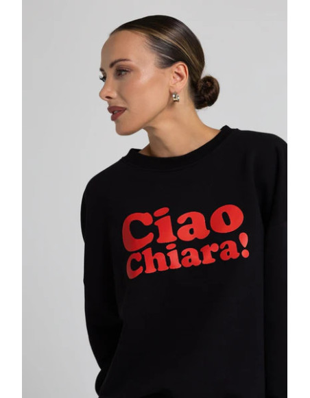 Bluza damska oversize CIAO CHIARA - czarny