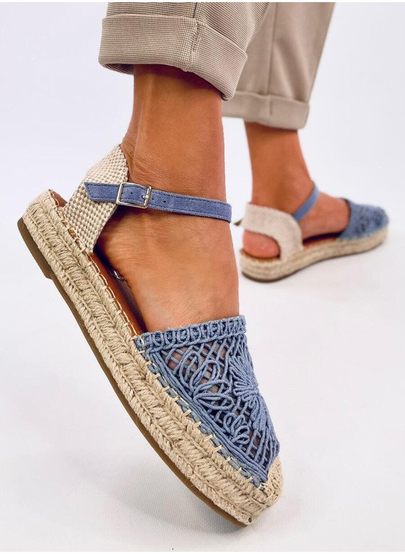 Sandałki ażurowe espadryle PREMAT DENIM