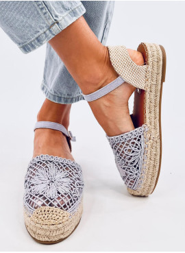 Sandałki ażurowe espadryle PREMAT DENIM