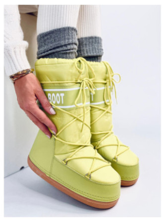 Snow boots wysokie TANGE FLU YELLOW