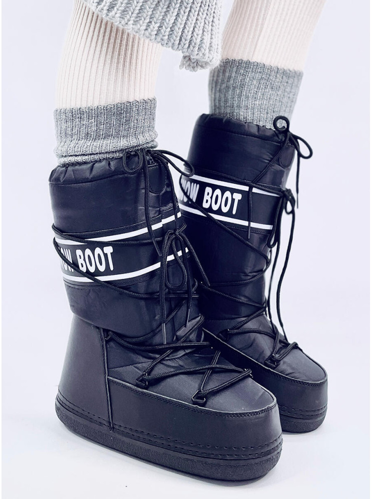 Snow boots wysokie TANGE BLACK