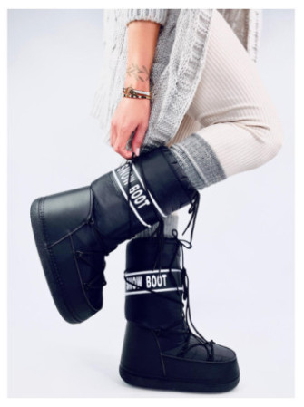 Snow boots wysokie TANGE BLACK