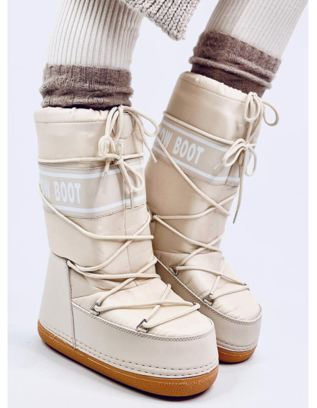 Snow boots wysokie TANGE BEIGE