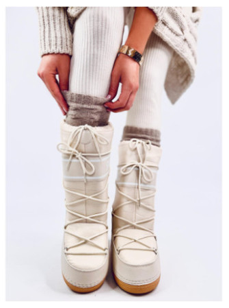 Snow boots wysokie TANGE BEIGE