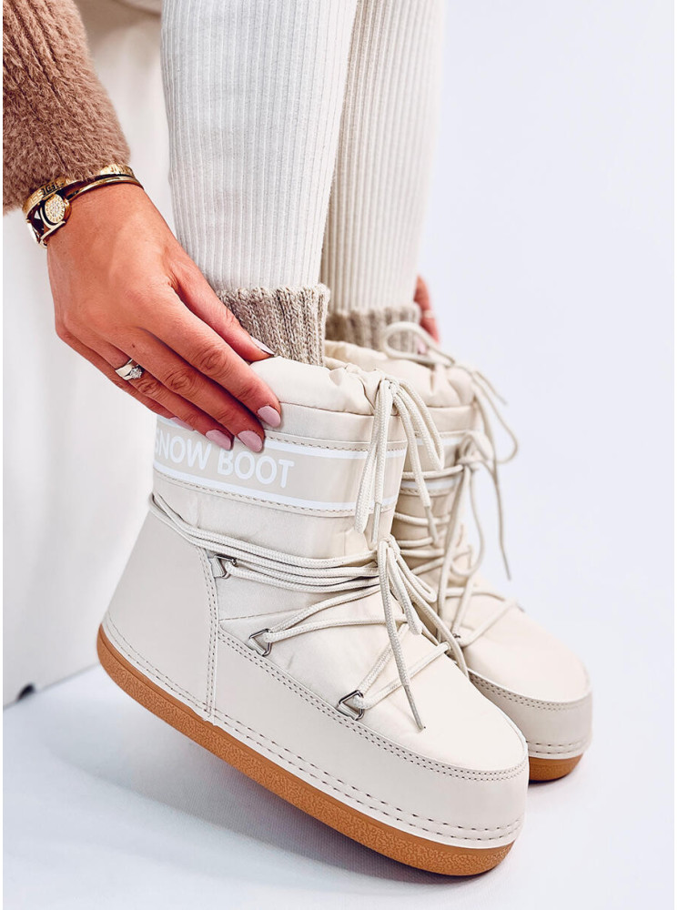 Snow boots krótkie SIMS BEIGE